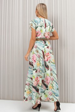Платье длинное с цветочным принтом Дарья №109 Valentina(фото4)